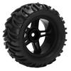 4pcs 82MM Front Rear Rubber Tires and 5 Spoke Wheel Rims Set for   144001 1Celsius14 RC Off Road Car