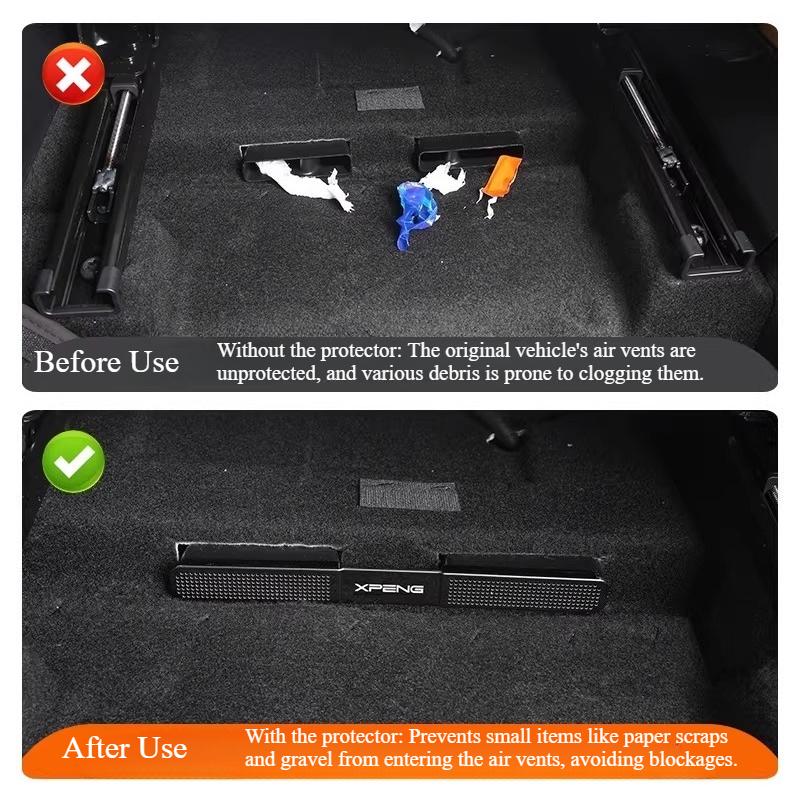For Xpeng G6 Xiaopeng G6 2025 2026 Under Seat Air Vent Protector Cover Anti Blocking Interior Accessories