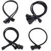 Black Sleeved Temperature Control Fan Cable Connector Pwm Extension Cables  CPU PWM Fan