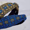 Maia Blue Jacquard Headband