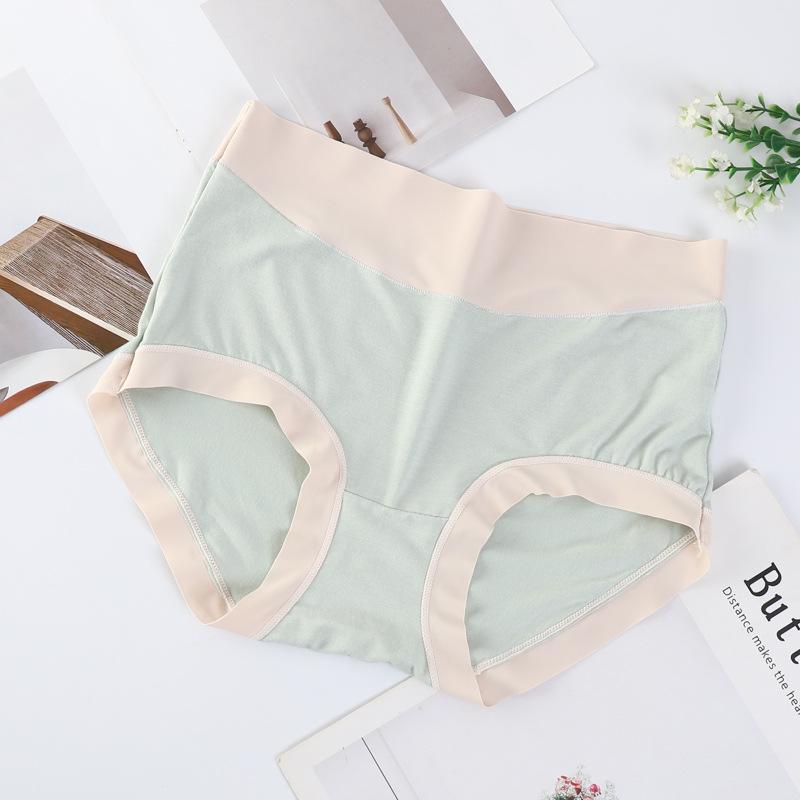 

Бесшовные женские трусы-слипы со средней посадкой, дышащие, шелковистые, с контролем живота L зелёный
