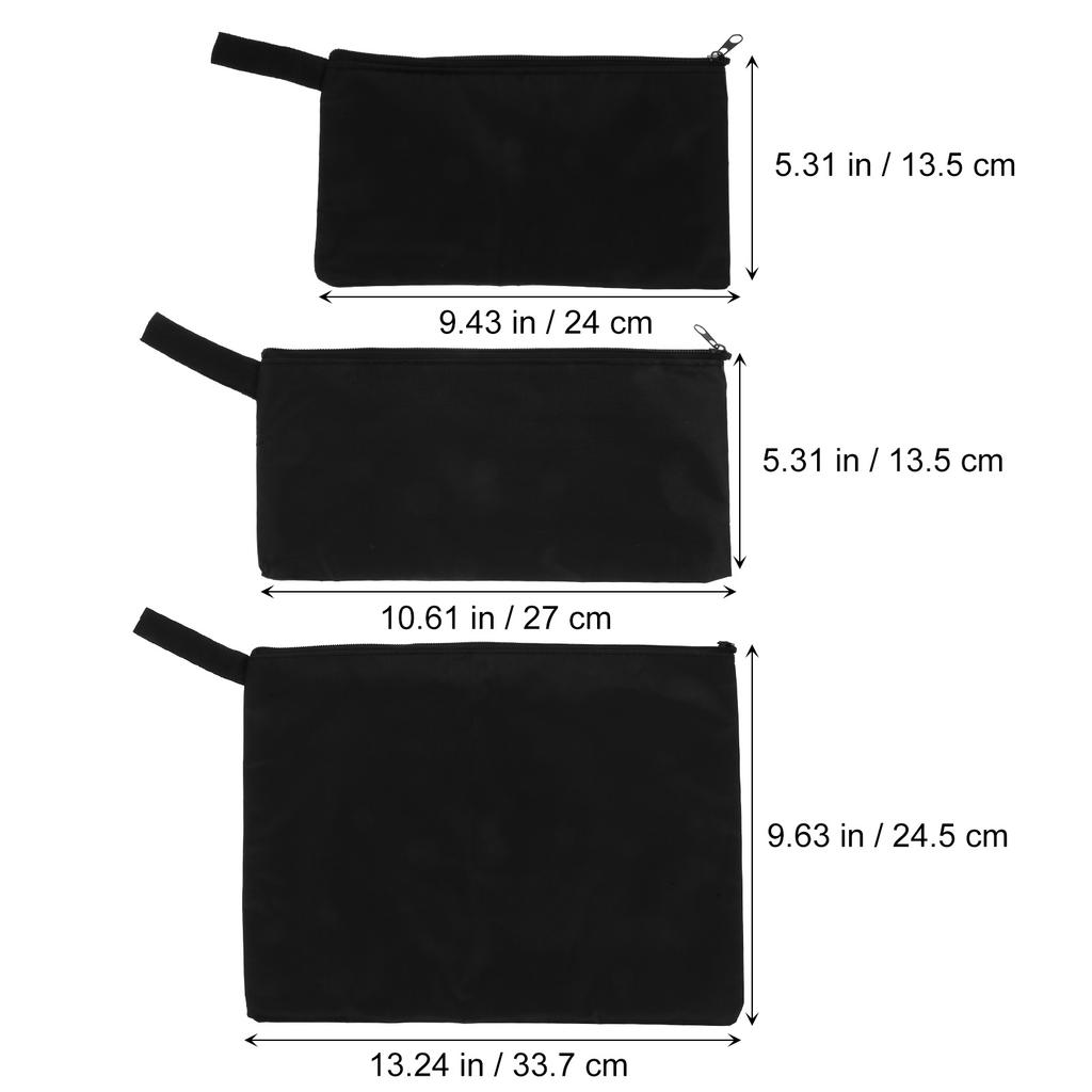 5pcs Oxford Cloth Tool Bag Waterproof Durable Storage Pouch For Ironware Sundries Large Capacity Zipper Toolkit Handbag