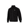 Puma Solid Color Fleece Lined Athleisure Stand Collar Sherpa Velvet Feel Coat Men's Black (Unisex) Velvet Jackets 537699 01