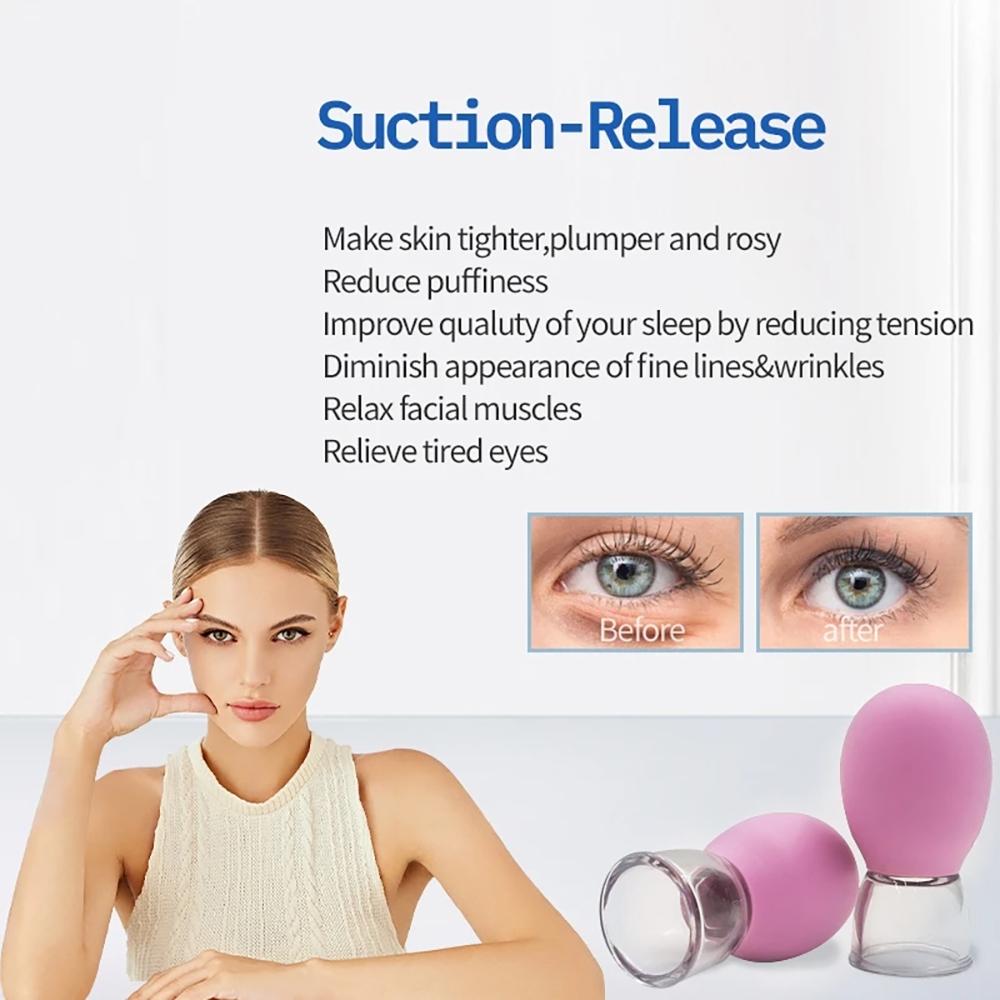 Facial Cupping Massage Cups Rubber Vacuum Cupping Set Facial Relaxation Nipple Correction Body Skin Lifting Cupping Device