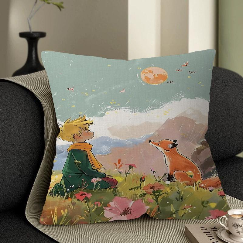 Аниме подушка Маленький принц подарок украшение для дома офиса спальни дивана автомобиля наволочка чехол 45x45 16x16Inch