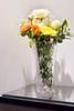 Toyo Sasaki Glass Garnish Flower Vase, Made In Japan, Dishwasher Safe, P-26468-JAN, Clear, 15.7 X 15.7 X 30.8 Cm