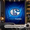 TapestrySchalke 04 FC Custom Name Text Personalized Wall Hanging Tapestry Home Wall Decor