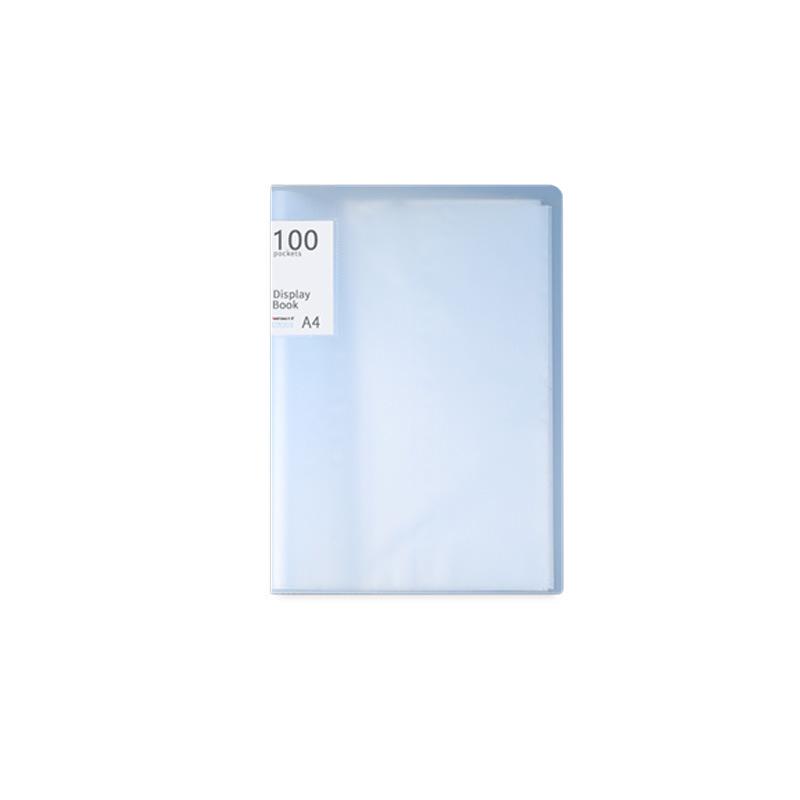 A4 Morandi Color Transparent Data Folder & Archive Album for Test Papers