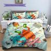 The Amazing World of Gumball Pattern Bedding Quilt Set  Home Decoration  Gift (1 * duvet cover + 2 * pillowcase  without core)