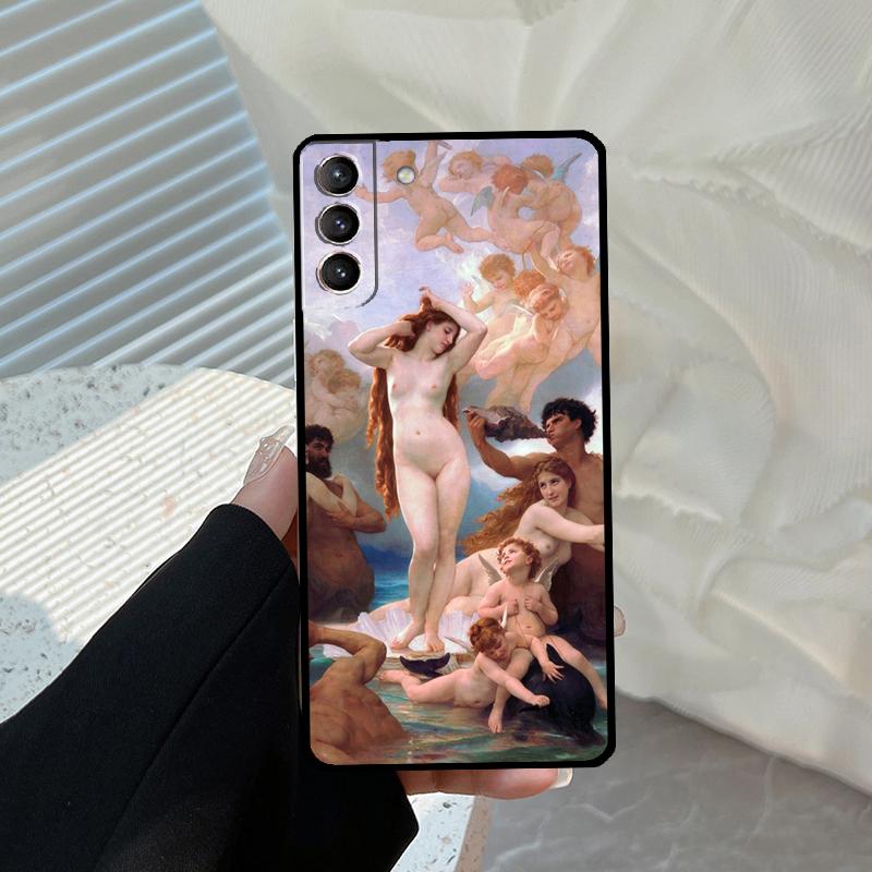 Art Painting Birth Of Venus Funda For Samsung Galaxy S22 Ultra S21 FE S20 FE S8 S9 S10 Plus Note 10 20 S23 Ultra Case