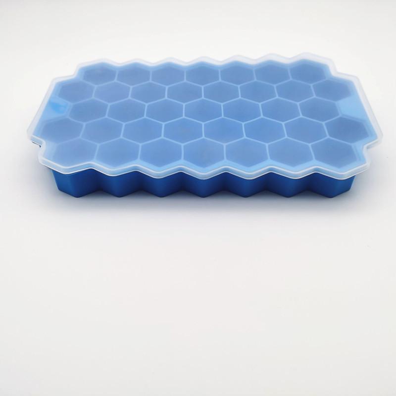 Honeycomb Mesh 37 Stackable DIY Ice Mold Reusable Food Grade Mold with Removable Lids Kitchen Tools Freezer Summer Mould