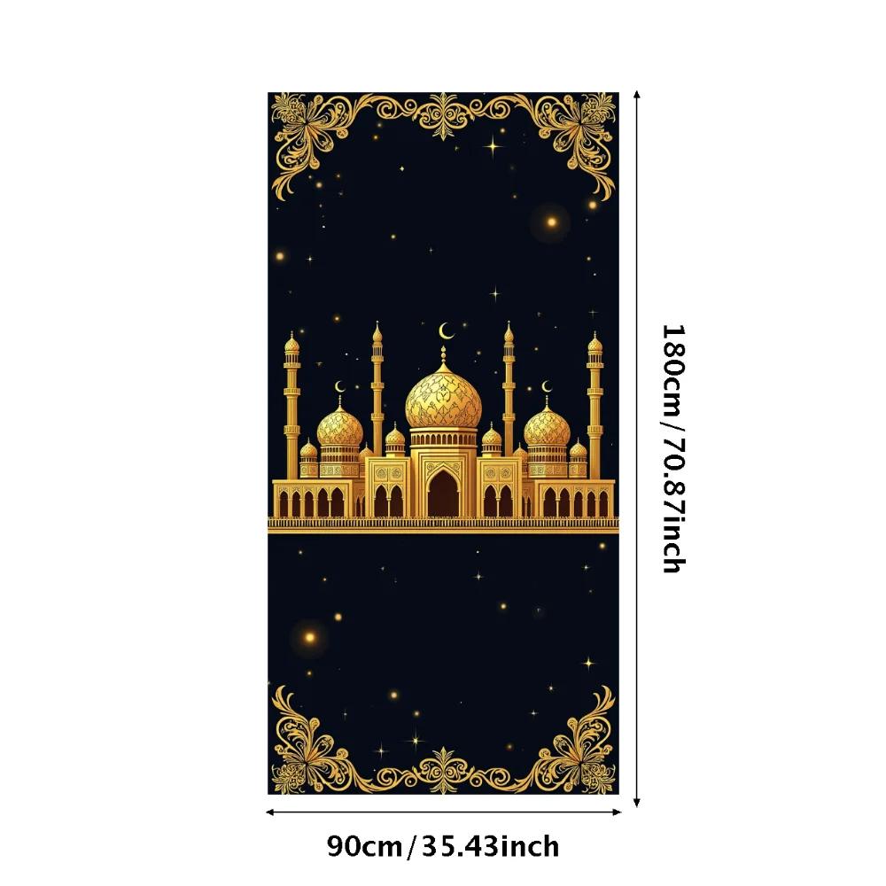 Ramadan Decoration 2025 EID Backdrop Curtains Wall Hanging Decor Indoor Outdoor Banner Ramadan Room Background