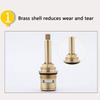 Hot And Cold Water Spool Drips Resistant Faucet Valves Brass Ceramic Stem Disc Cartridges for Washroom Basins Tap A0KF
