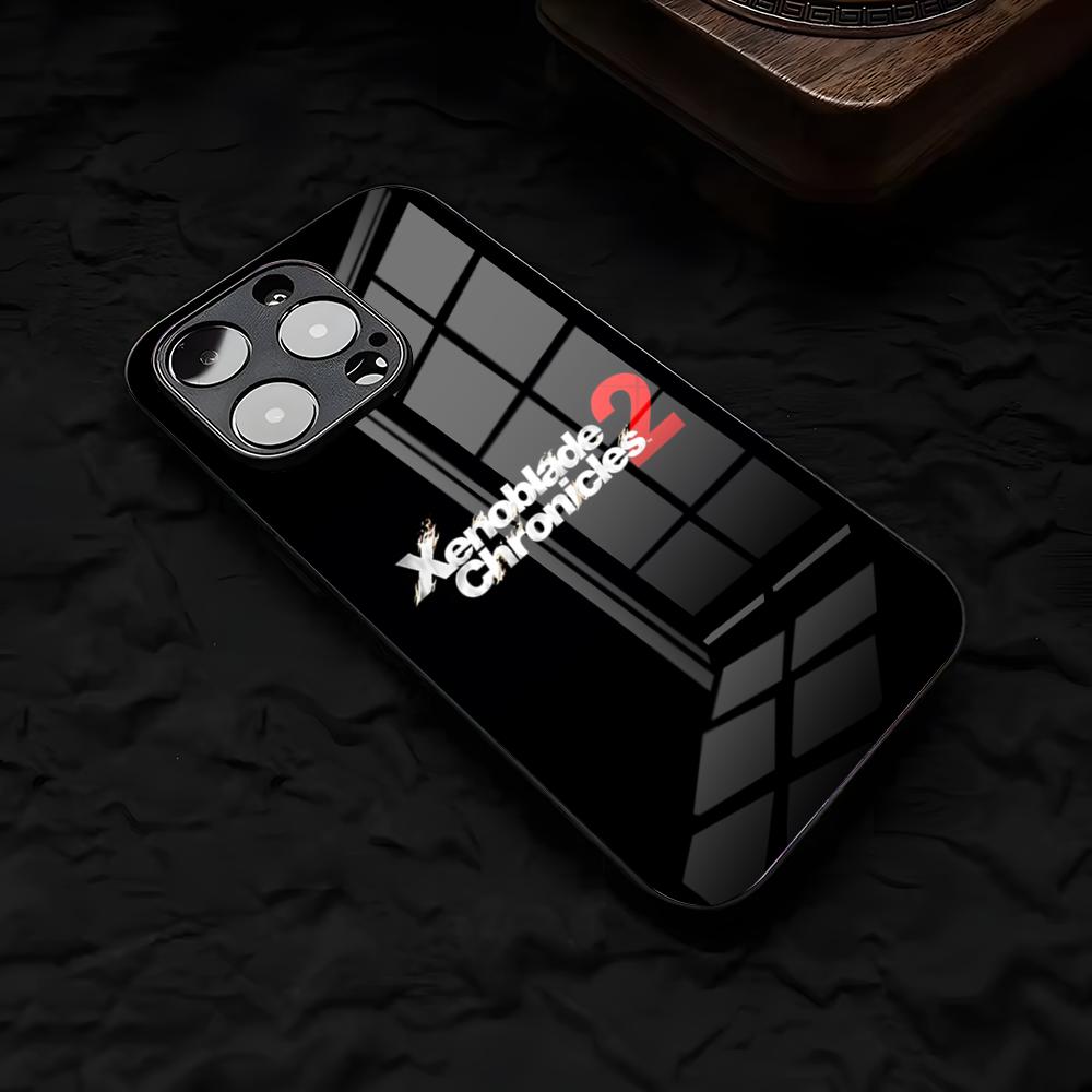 X-Xenoblade C-Chronicles Phone Case For IPhone 17 Air 16 E Pro Max 15 14 13 Mini 12 Pro 11 Max Plus Black Glass Cover
