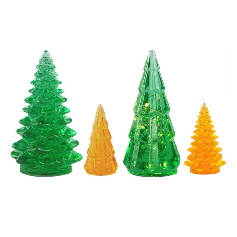 3D Christmas Tree Silicone Resin Mold DIY Jewelry Light Holder Epoxy Resin Mold DIY Handmade Crafts Candle Holder Decor
