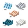 2 Pieces Bathroom Soap Dish Box, Drainage Tray, Box Case Stand Holder,