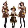 Zauberer von Oz Vogelscheuche Cosplay Kostüm, Erwachsenen- & Kinder-Eltern-Kind-Drama Bühnenoutfit