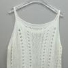 Summer Women's Knitted Beach Holiday Hollow Out Dresses Swimwear Seaside Cover Up Halter Dress