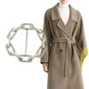 Premium Alloy Scarf Accessories Fashionable Large Buckle For Trench Coats