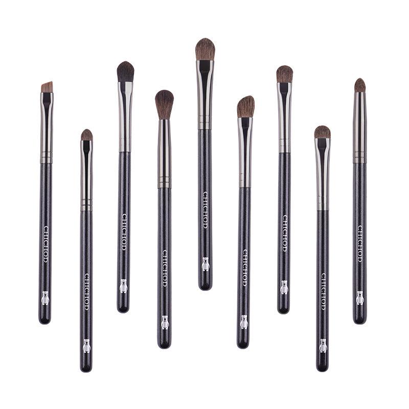 9-Piece Animal Hair Eyeshadow Brush Set