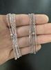 5 Pcs/Set Unisex Silver Plated Stainless Steel Anklets Summer Beach Bracelet Jewelry Accessory for Valentine's Day Gift