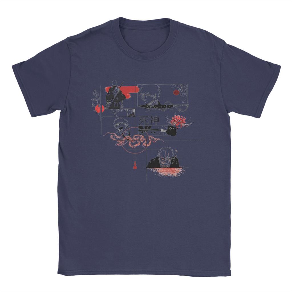 Bleach T-Shirt Sommer Klassische T-Shirts 100% Baumwolle Mode T-Shirt Für Herren Kurzarm Benutzerdefinierte DIY Kleidung