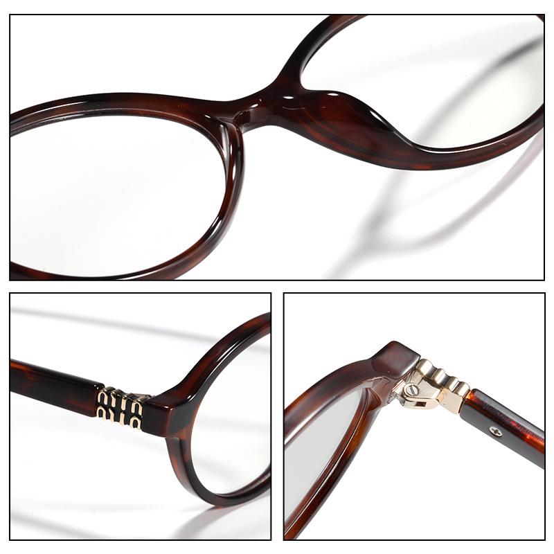 2396 Nerd TR90 Oval Tortoiseshell Women's Eyeglasses with Prescription & Anti-Blue Light Lenses