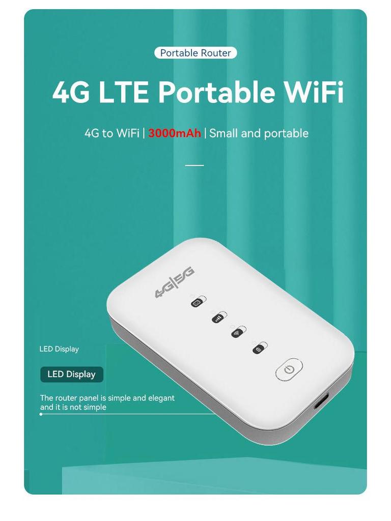Russia 4G Portable WiFi MIFI Router - SIM Card Compatible for Europe & Asia