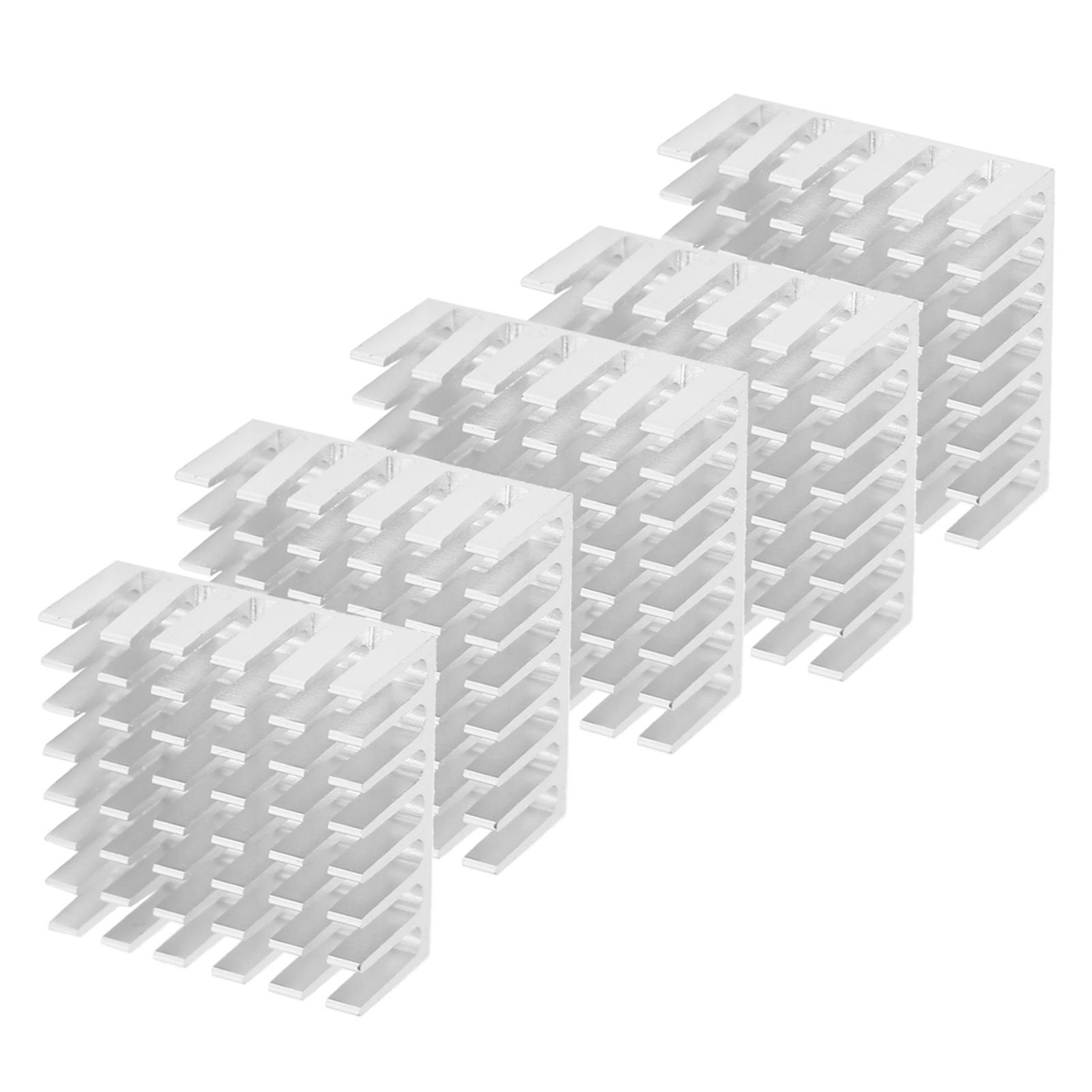 

20 шт. Радіатор Сріблястий Алюмінієвий Розсіювання Тепла для ЦП з Клейкою Стрічкою TP25 x 10 x 25