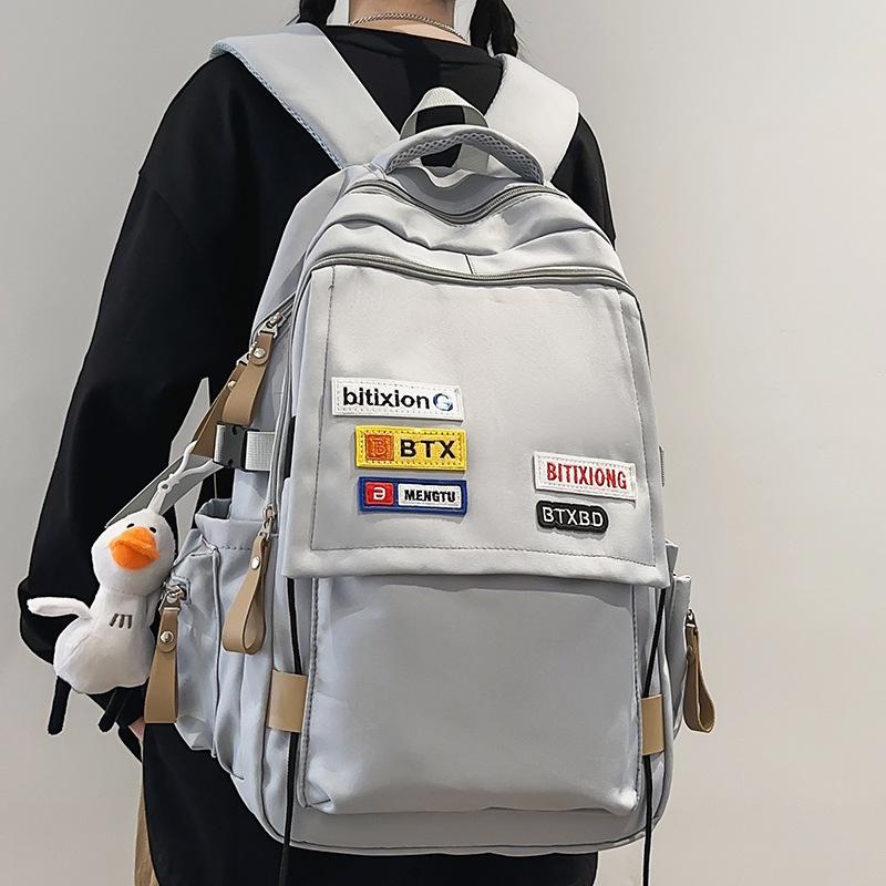 Female Junior High School Student Burgundy Male Backpack High School Student College Student Backpack