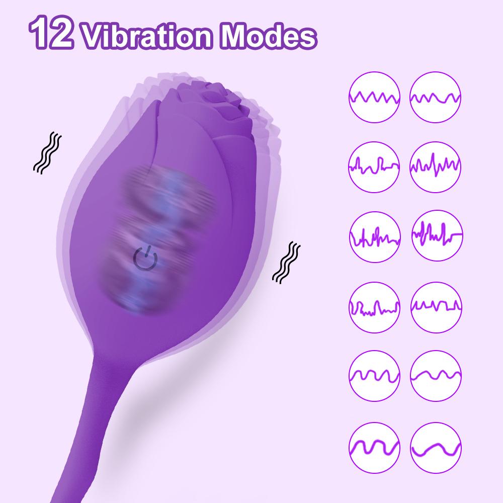 Female Vibrating Egg Powerful Rose Vibrator Clitoral Stimulator Vagina Kegel Ball Wireless Remote Control Sex Toy