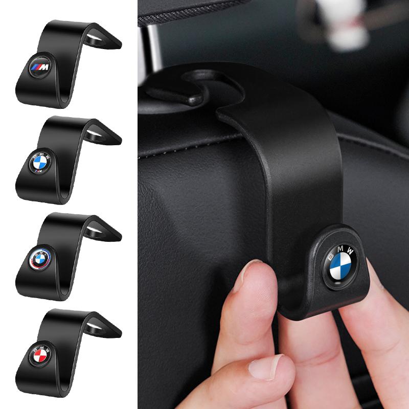Car Headrest Hooks Hanger Bags Seat Back Organizer Holder Clips Auto Fastener Hooks For BMW Series i3 i4 G07 G06 G05 G02 G01 F48
