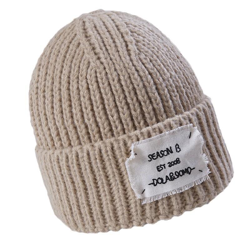 Women's New Warm Knitted Hat Korean Style Versatile Loose Face and Small Windproof Ear Protection Wool Hat Cold Hat Men