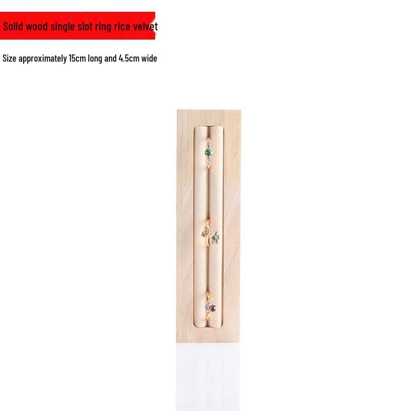 Solid Wood Jewelry Ring and Earring Display Tray Holder