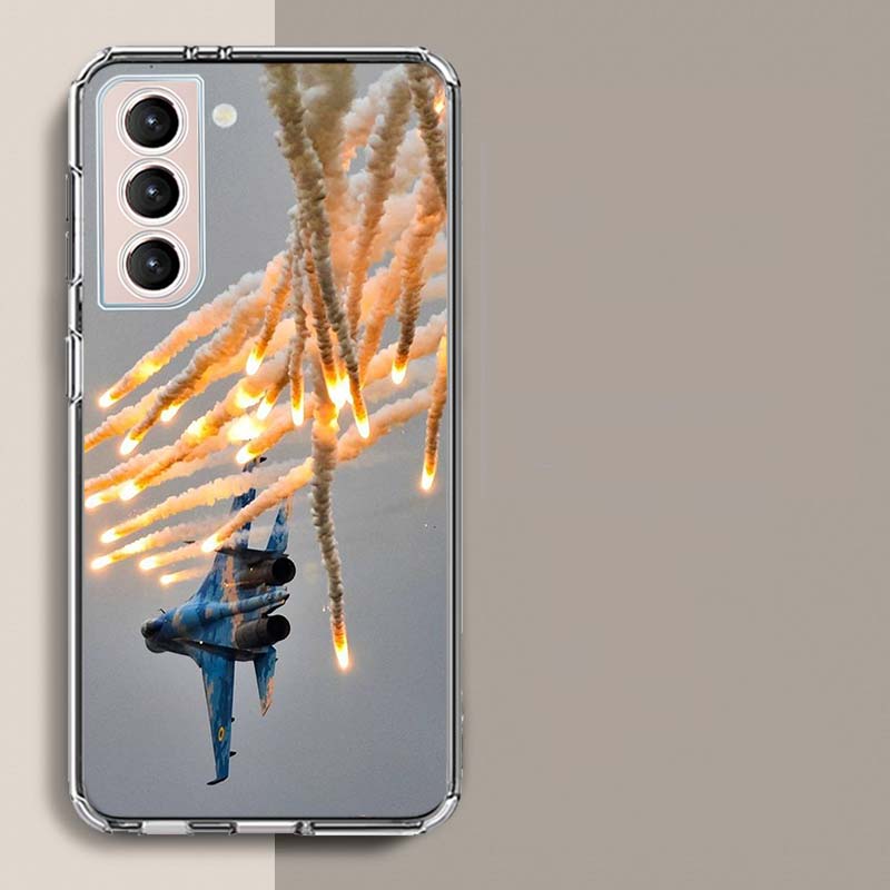 Military Aircraft Warship Fighter Phone Case For Galaxy A14 A24 A34 A54 Samsung A02S A12 A22 A32 A42 A52 A72 A13 A33 A53 5G A03