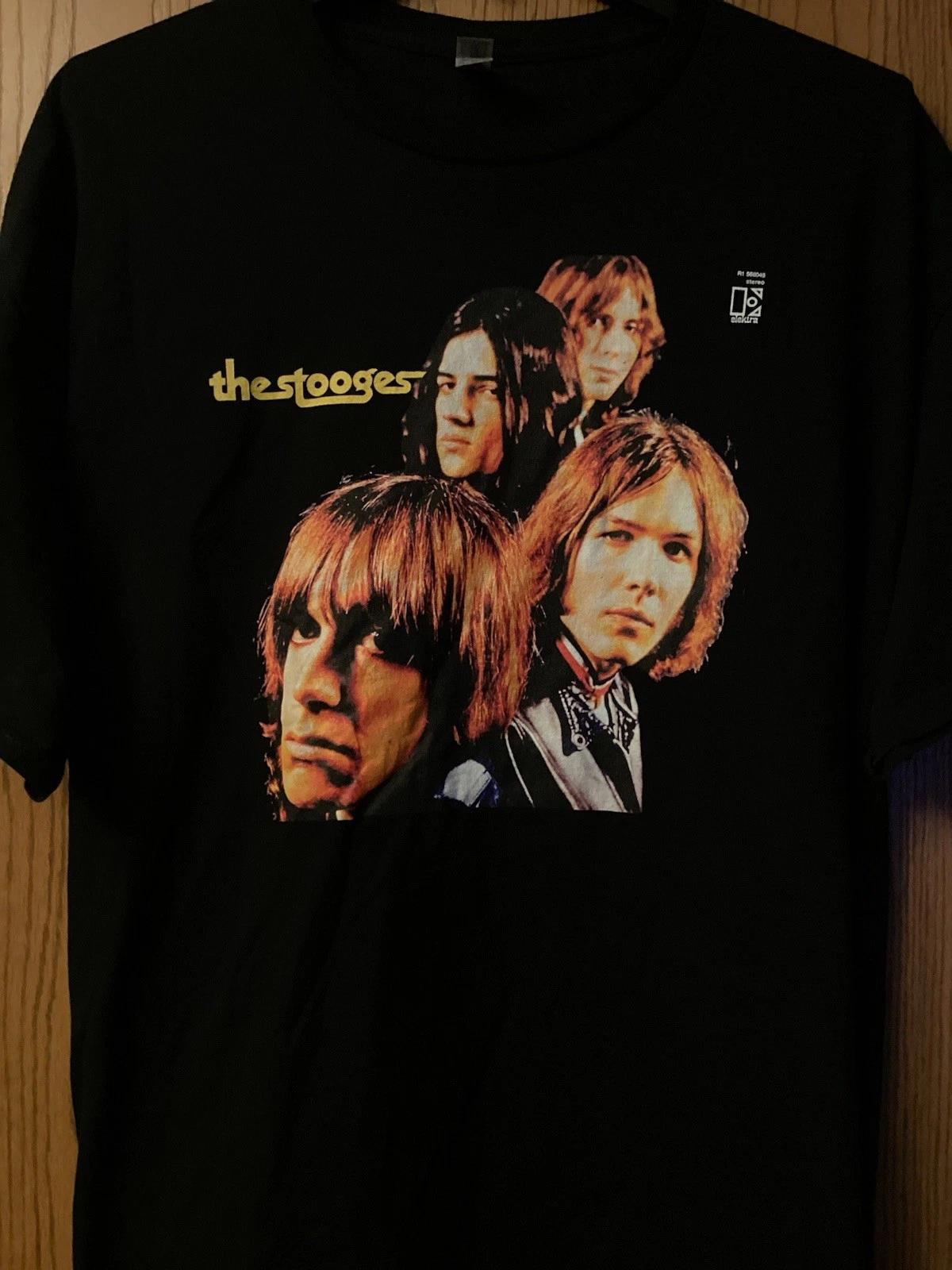 The Stooges - Black Shirt With Their First LP Cover Image - 3XL 4XL