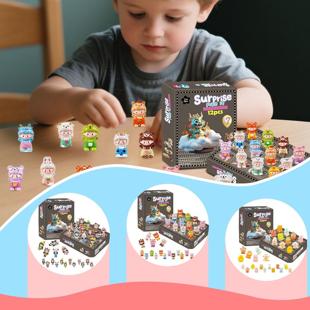 12 Piece Box Draw With Multiple Animals