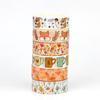 NOVÉ 1 ks 10M Dekor Houba Veverka Oranžové Listy Podzimní Washi Páska Sada pro Scrapbooking Maskovací Páska Roztomilá Kancelářské Potřeby pro Deník