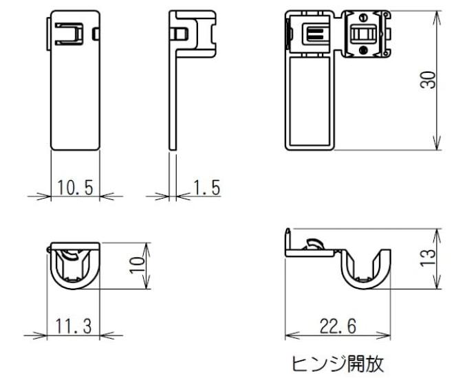 Esco [One-Touch] LAN Cable Tags (100 Pieces) EA764BK-40