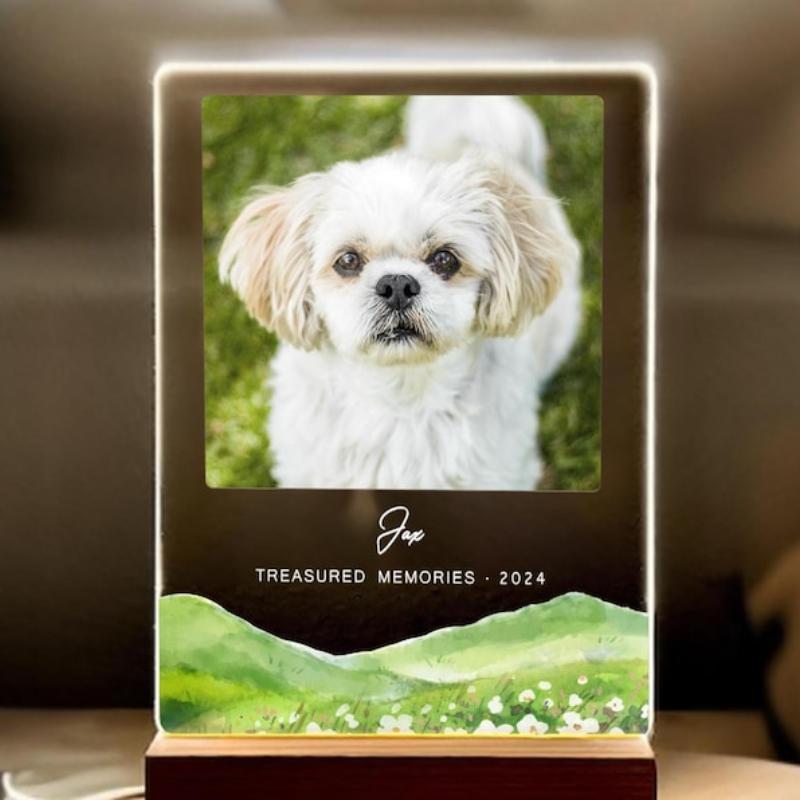 Personalized Photo Pet Memorial Plaque Sympathy Gift Condolence Remembrance In Loving Memory Beloved Dog Cat Pet Loss Keepsake
