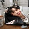 1Pc Cha Eun-woo Blanket Soft Comfortable Polyester Blanket All Season Warm Throw Bedroom Office Outdoor Use Ideal Christmas Gift Choice Print Home Bla