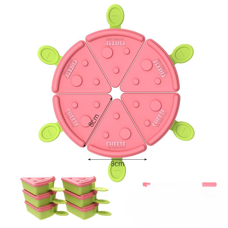 

Летняя пищевая форма для мороженого, которую можно накладывать друг на друга, форма для мороженого, сыра, эскимо, бытовая форма ручной работы своими руками 6pcs/8*8cm арбуз красный