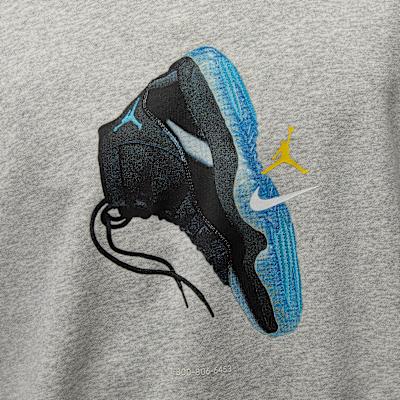 Men's Jordan Sweatshirts Men's Gray Crew Neck Moderate