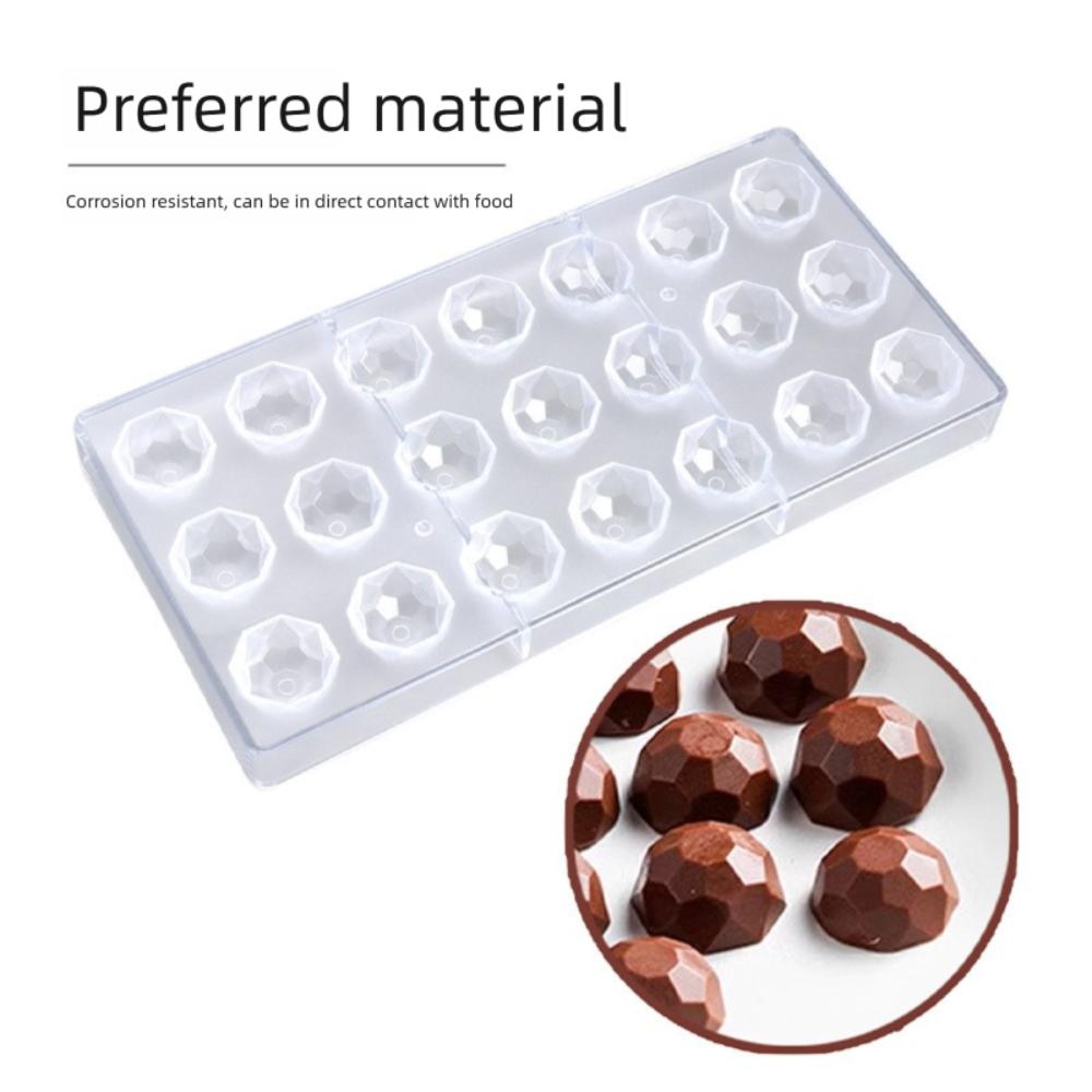 Handmade Sphere Chocolate Tools Transparent Bar Mould New Baking Pastry Tools Confectionery