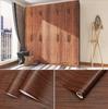 Vinyl Waterproof Wood Grain Wallpapers Self-adhesive Stickers For Kitchen Ambry Furniture Wardrobe Table Wall Papers Home Decor