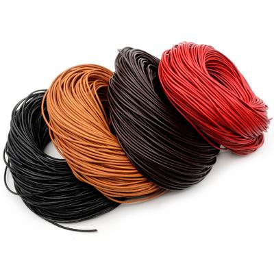 5 Meter/Los 1-3mm Neu 4 Farben Echtes Rindsleder Runde Schnur Kordel DIY Armband Zubehör Seil Schnur Für Schmuckherstellung