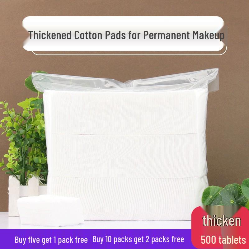 Premium Thickened Makeup Cotton Pads for Beauty Salons - 1600 Pure Cotton, Non-Woven Pads