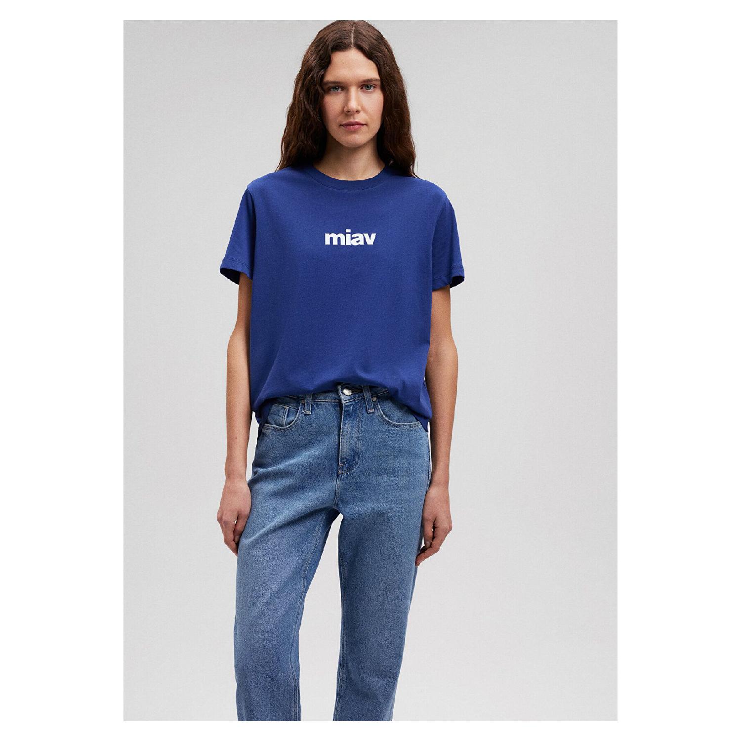 

Темно-синяя футболка с принтом Miav Regular Fit / Normal Cut 1610622-70722 XL
