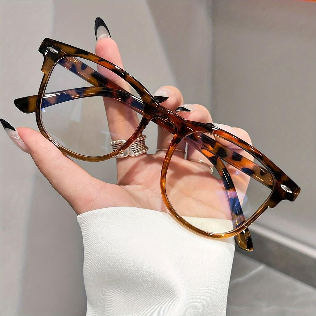 1PC Chic and Fashionable Glasses - Classic Square Frame, Trendy Eyewear for Daily Office and Use