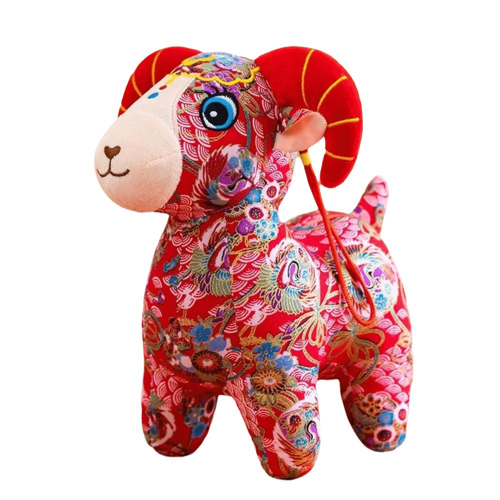 15cm 20cm 25cm Plush Goat Doll Cartoon Design Mascot Doll Plush Cute Sheep Plush Doll Zodiac Gift